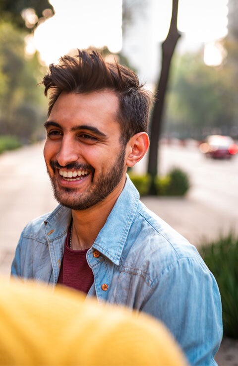 man smiling man smiling