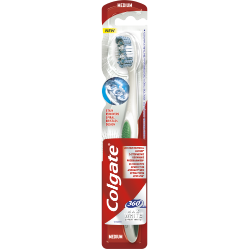 Zubní Kartáček Colgate 360 Max White Expert White Střední